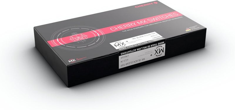 Cherry MX RGB Switch Kit, Box with 23 Mechanical Keyboard Switches, for DIY, Hot Swap or Gaming Keyboard (MX Black Clear Top) - Image 2